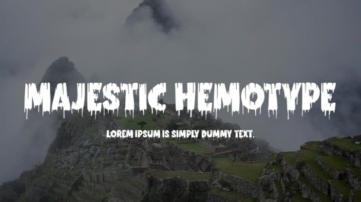 Majestic Hemotype Font
