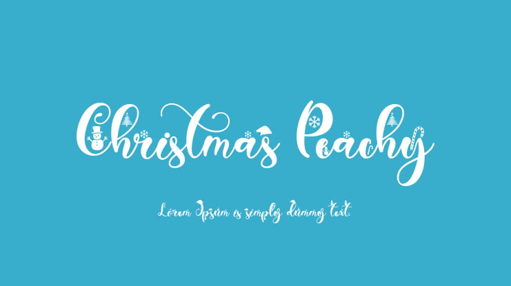 Christmas Peachy Font