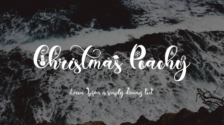 Christmas Peachy Font
