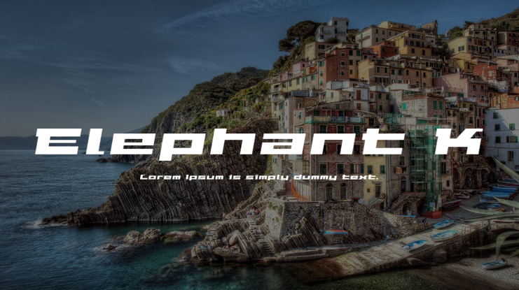 Elephant K Font Family