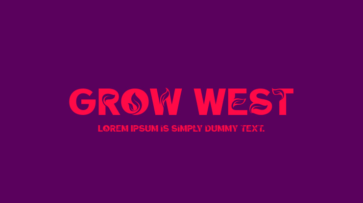 Grow West Font
