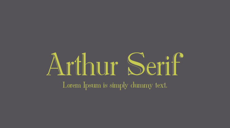 Arthur Serif Font