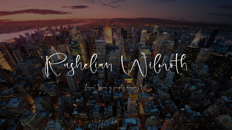 Rushelian Wilmoth Font