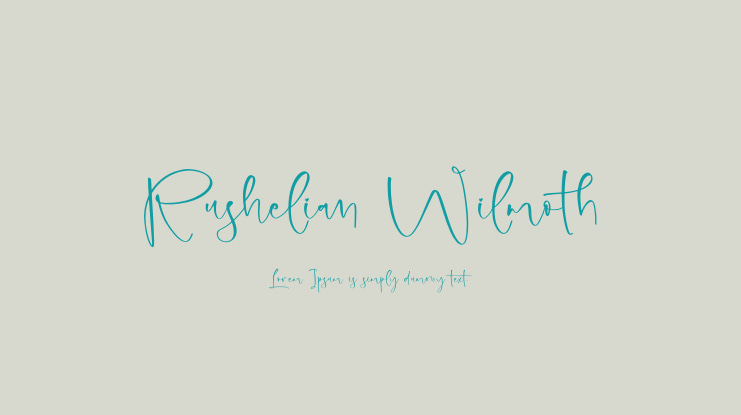 Rushelian Wilmoth Font