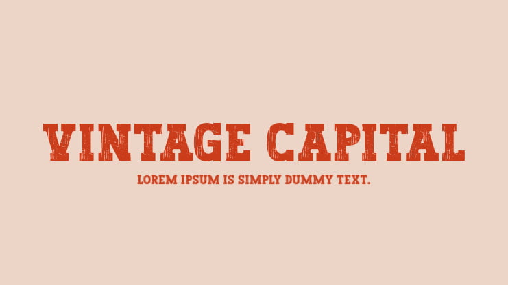 Vintage Capital Font