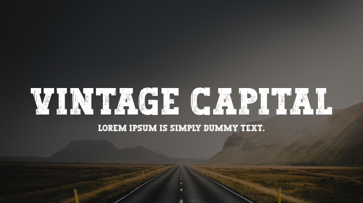 Vintage Capital Font