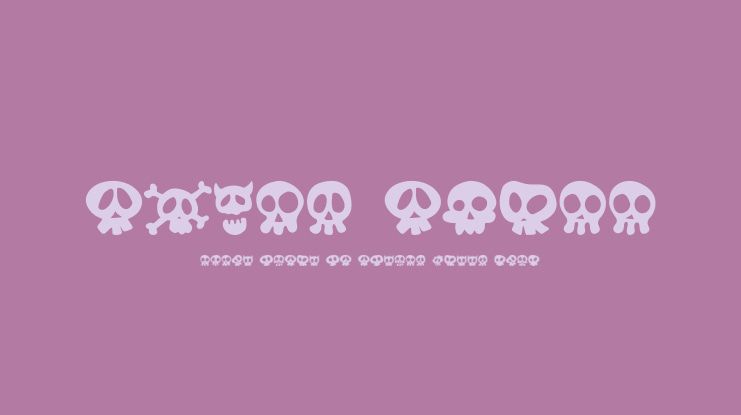 Scary Skull Font