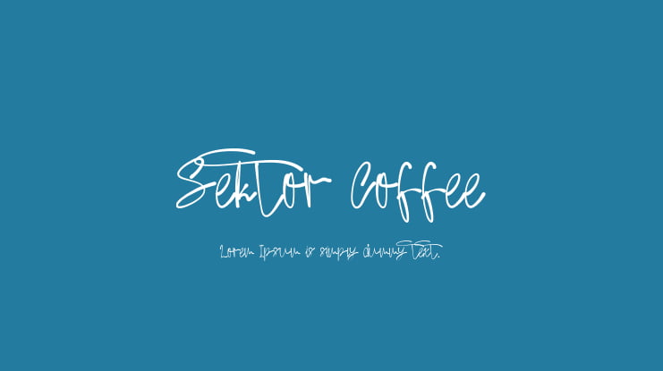 Sektor Coffee Font