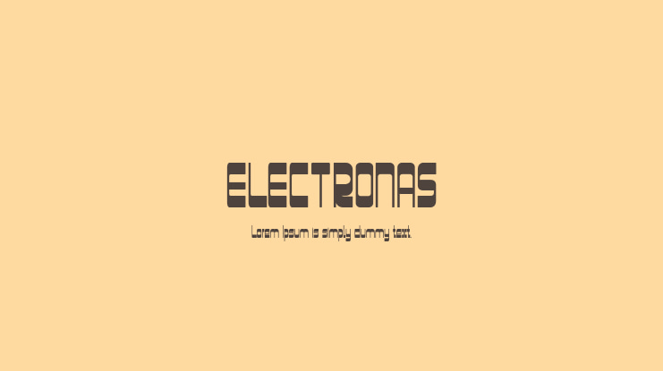 ELECTRONAS Font