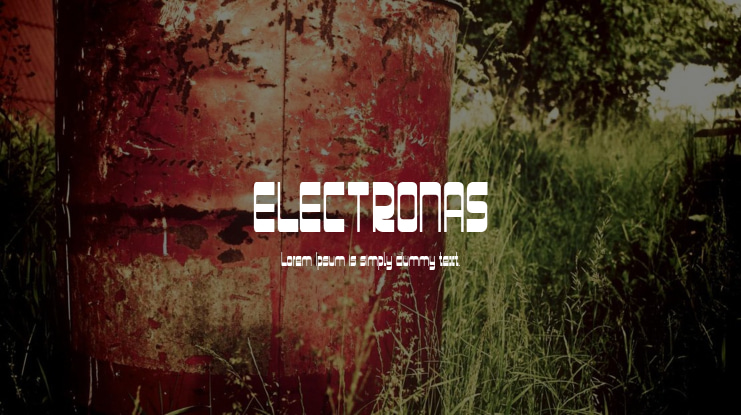 ELECTRONAS Font