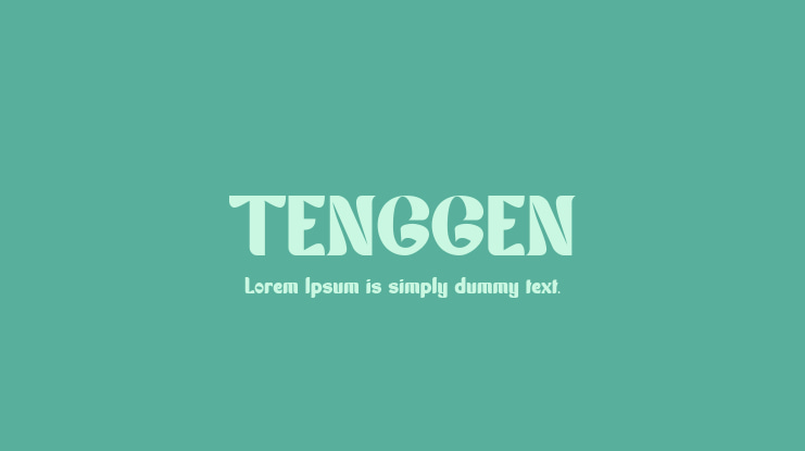 TENGGEN Font