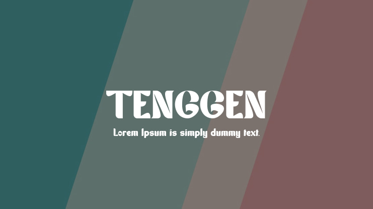 TENGGEN Font