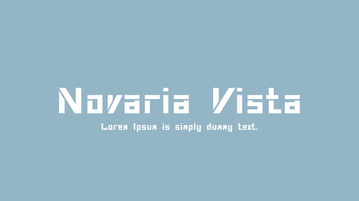 Novaria Vista Font