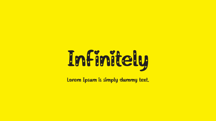 Infinitely Font