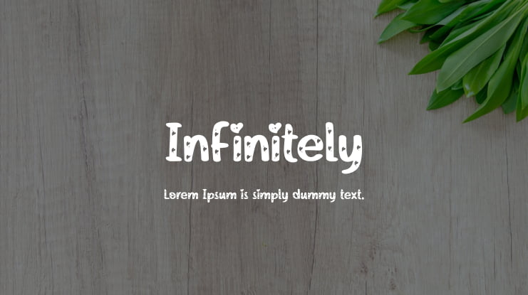 Infinitely Font
