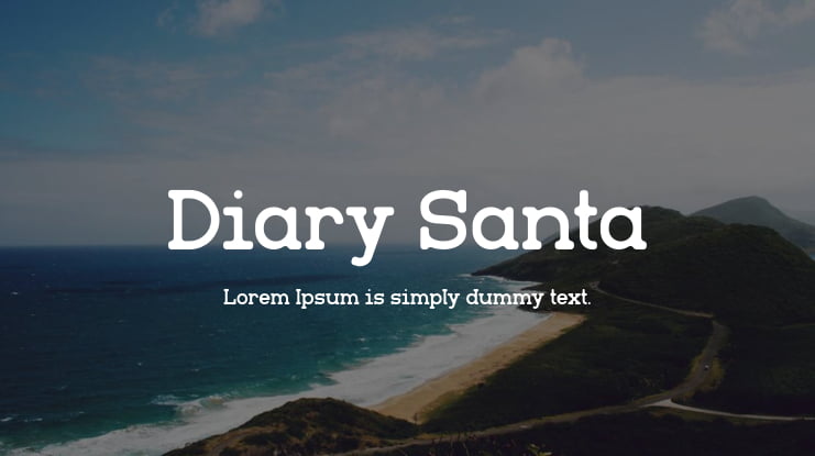 Diary Santa Font