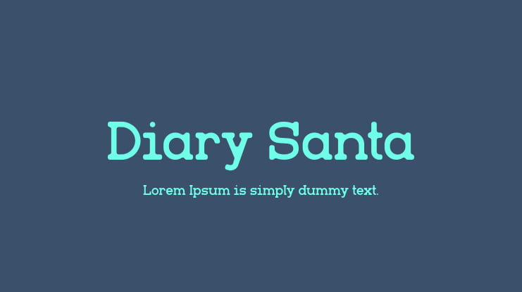 Diary Santa Font