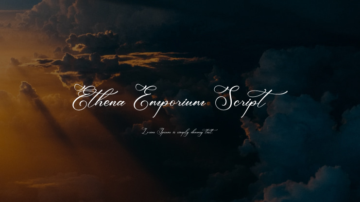Ethena Emporium Script Font Family