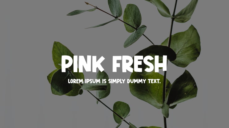 Pink Fresh Font