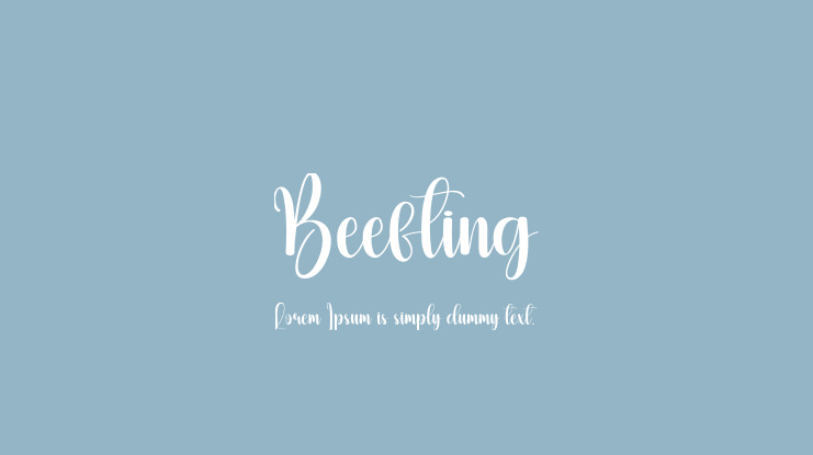 Beefting Font