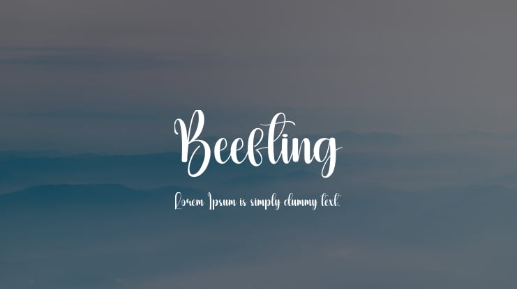 Beefting Font