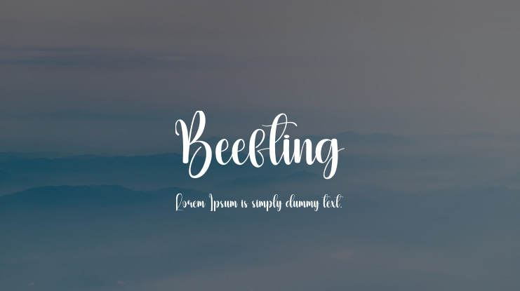 Beefting Font