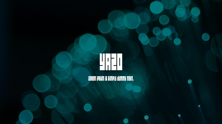 Yazo Font