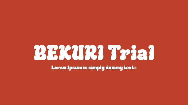 BEKURI Trial Font