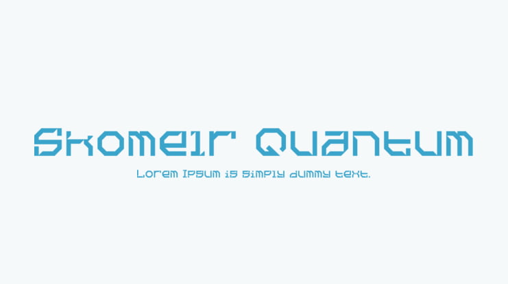 Skomelr Quantum Font