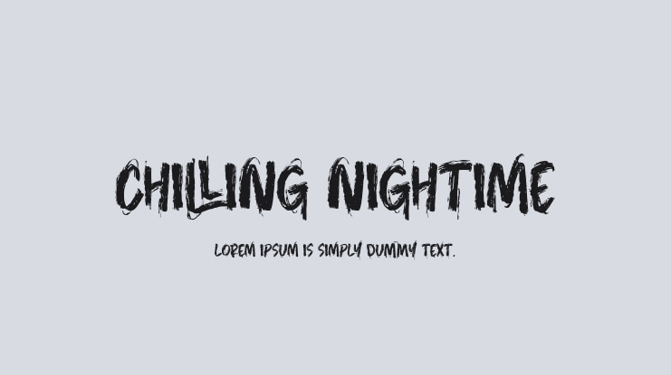 Chilling Nightime Font