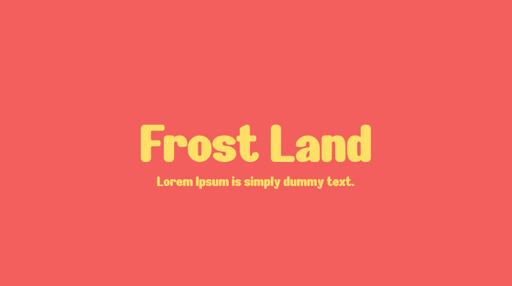 Frost Land Font