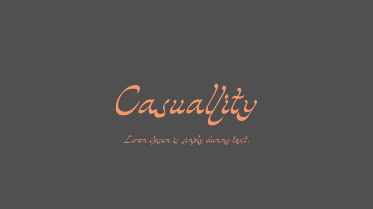 Casuallity Font