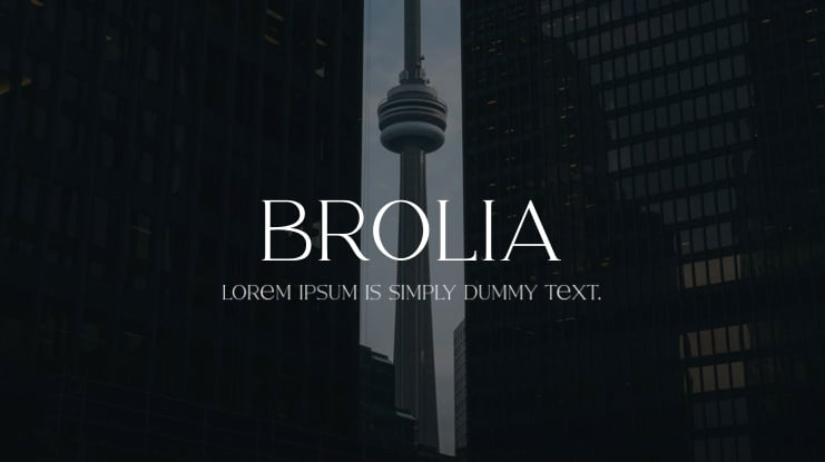 Brolia Font