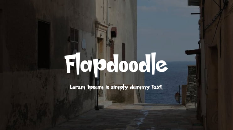 Flapdoodle Font