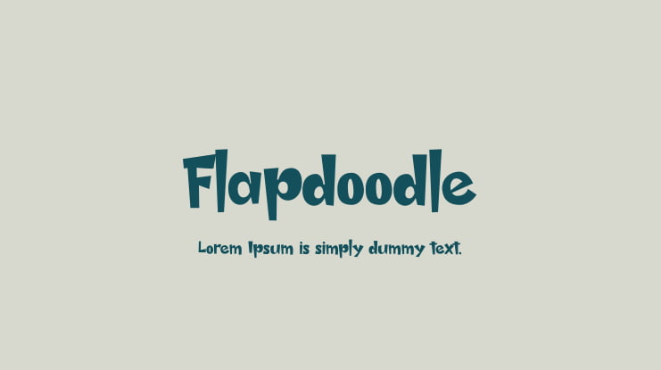 Flapdoodle Font