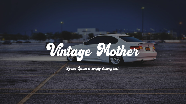Vintage Mother Font
