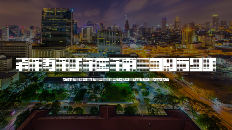 Katakana, block Font Family