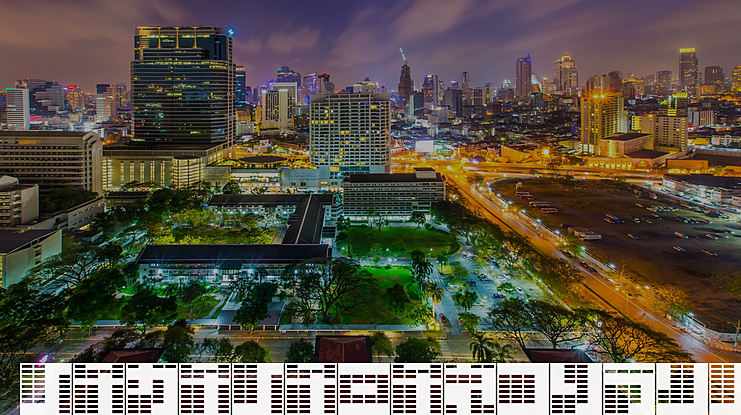 Katakana, block Font Family