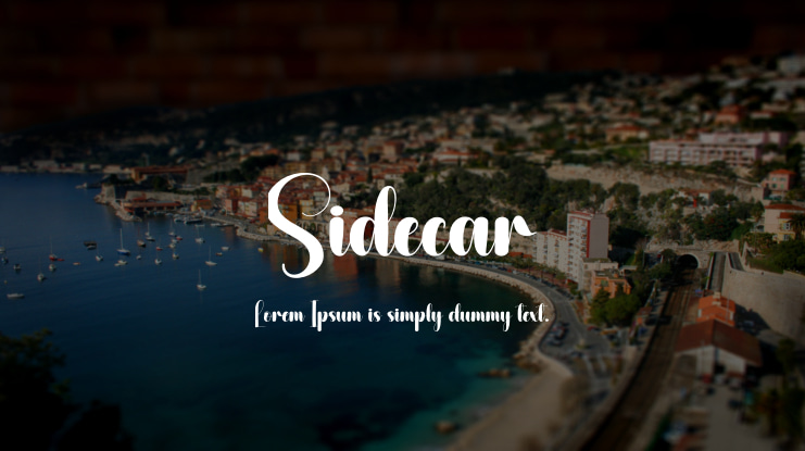 Sidecar Font
