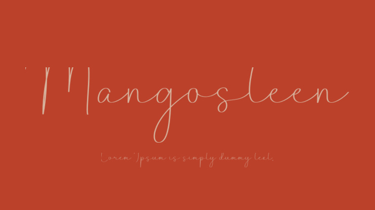 Mangosteen Font