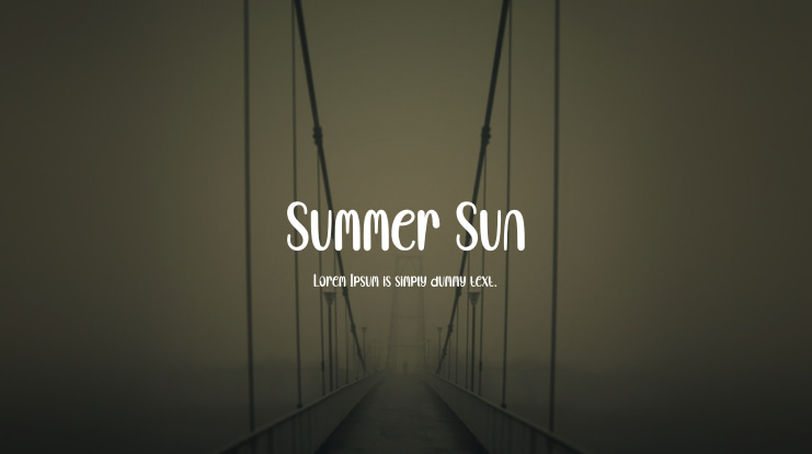 Summer Sun Font