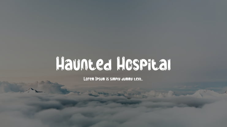 Haunted Hospital Font