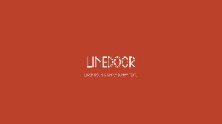 Linedoor Font