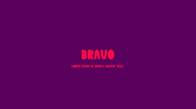 Bravo Font