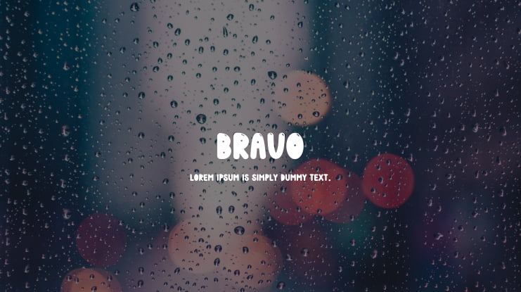 Bravo Font