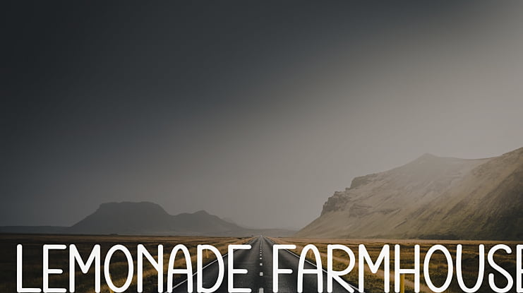 Lemonade Farmhouse Font