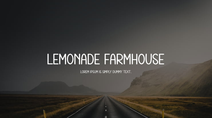 Lemonade Farmhouse Font