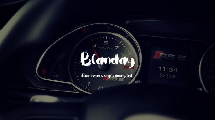 Blanday Font Family