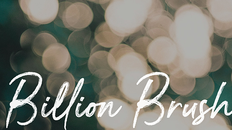Billion Brush Font Family