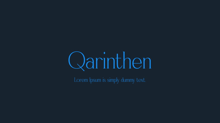 Qarinthen Font